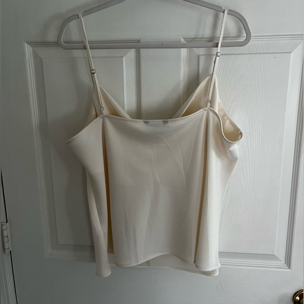 Banana Republic Satin Cowl Neck Camisole in Light Beige/Cream - Picture 2 of 2